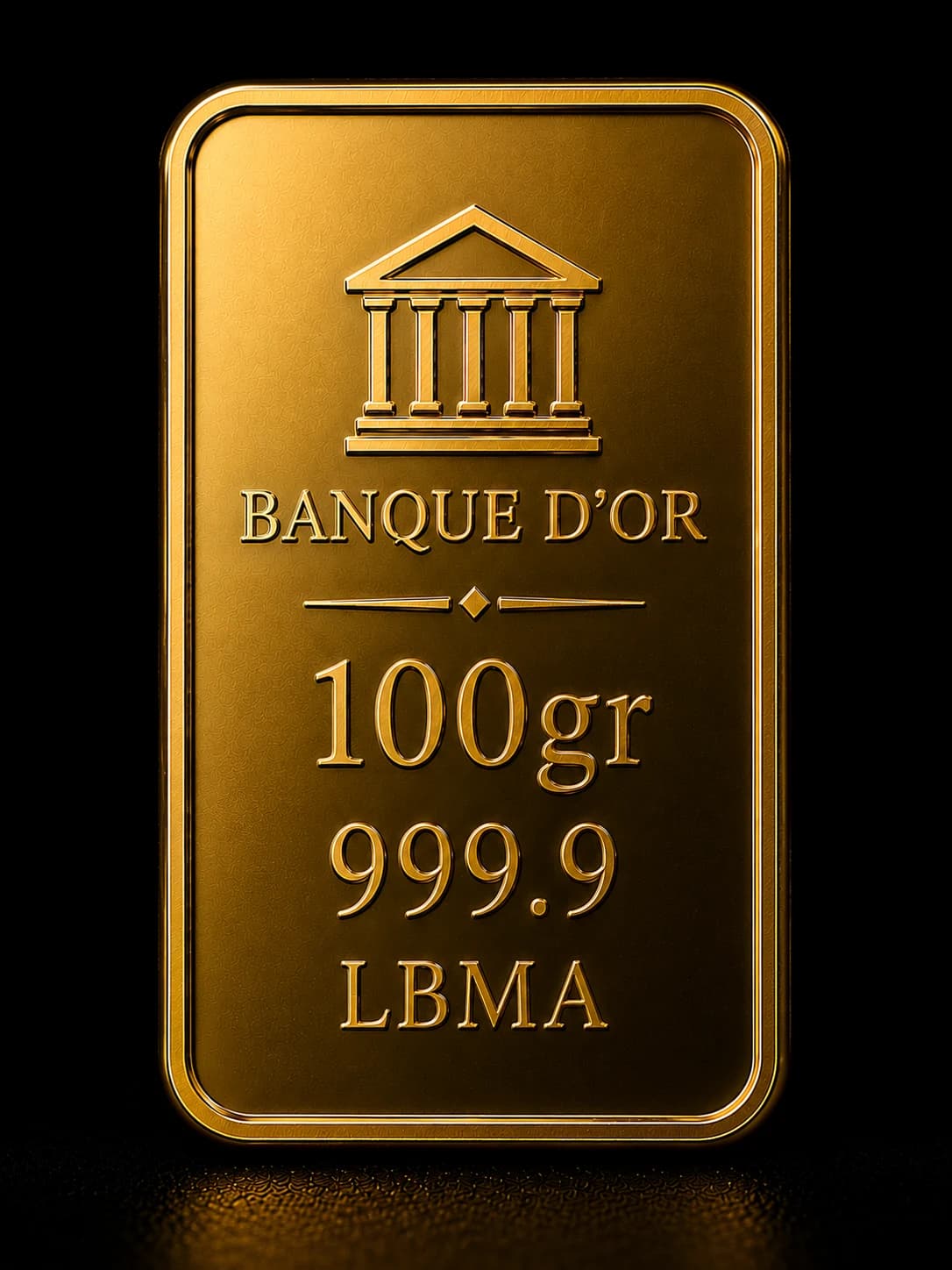 Lingot d'or 100 g LBMA