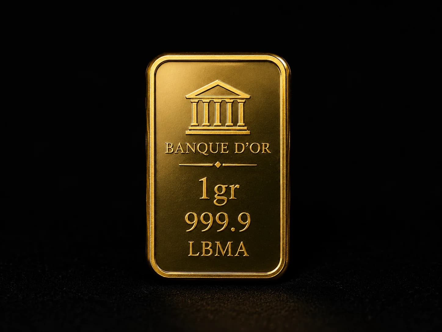 Lingot d'or 1 g LBMA