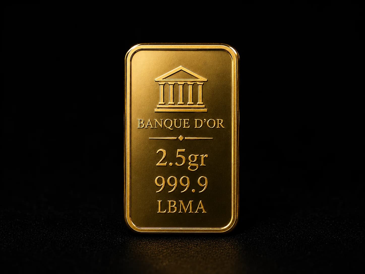 Lingot d'or 2,5 g LBMA