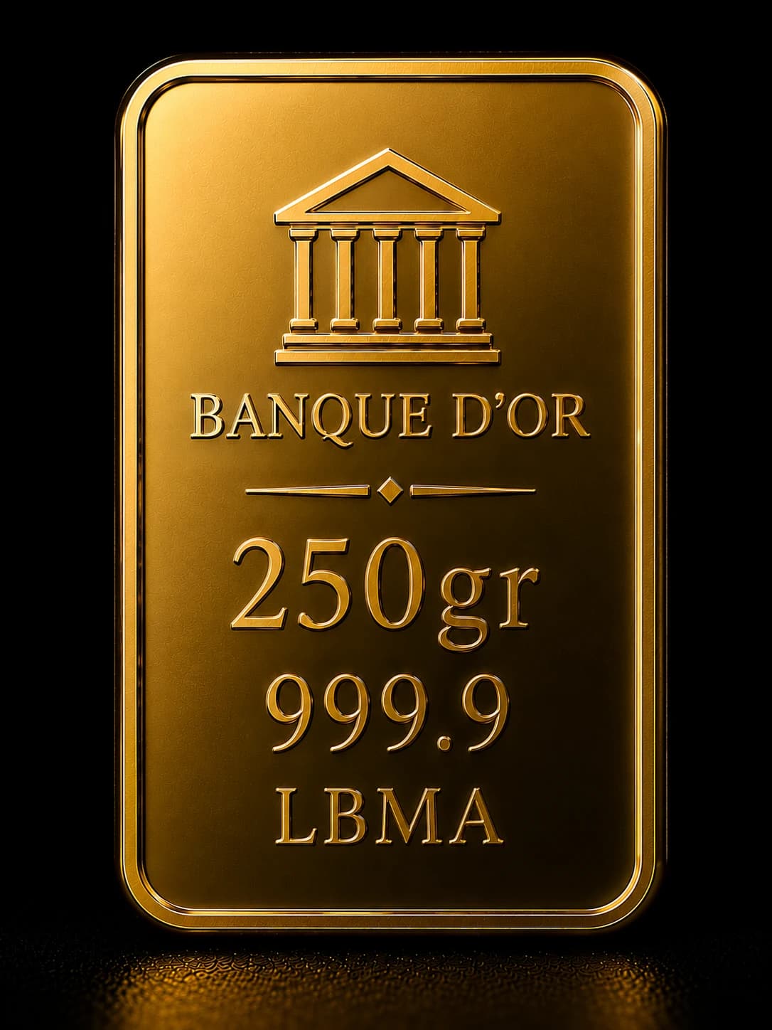 Lingot d'or 250 g LBMA