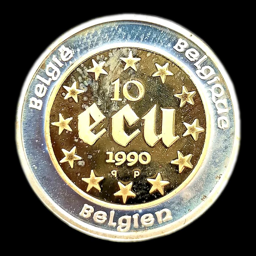 10 Écu or (contour argent)