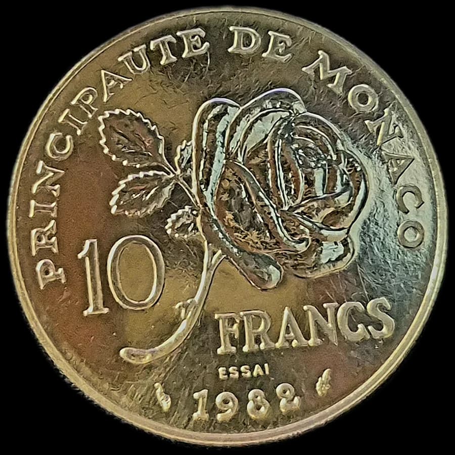 10 Francs or Essai 1982 — Princesse Grace de Monaco