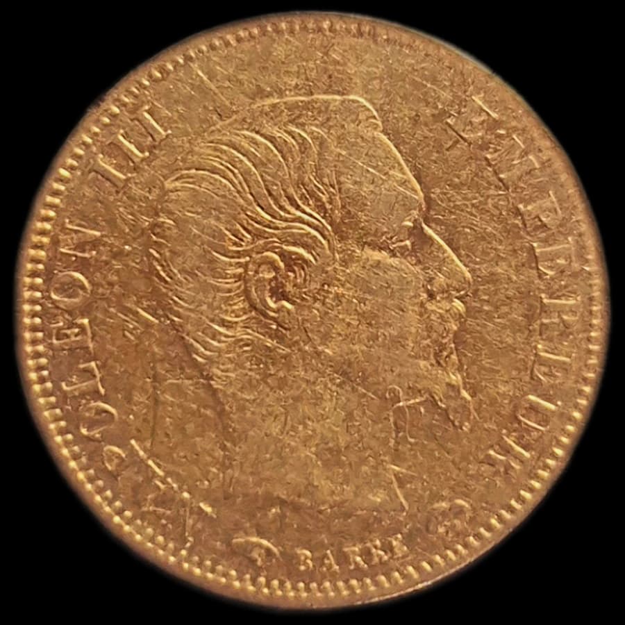 5 francs or Napoléon III — tête nue