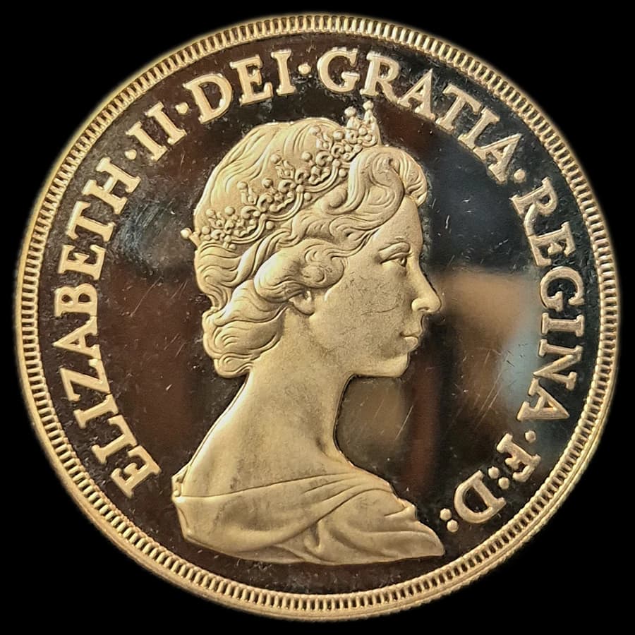 5 souverains or 1980 — Belle Épreuve