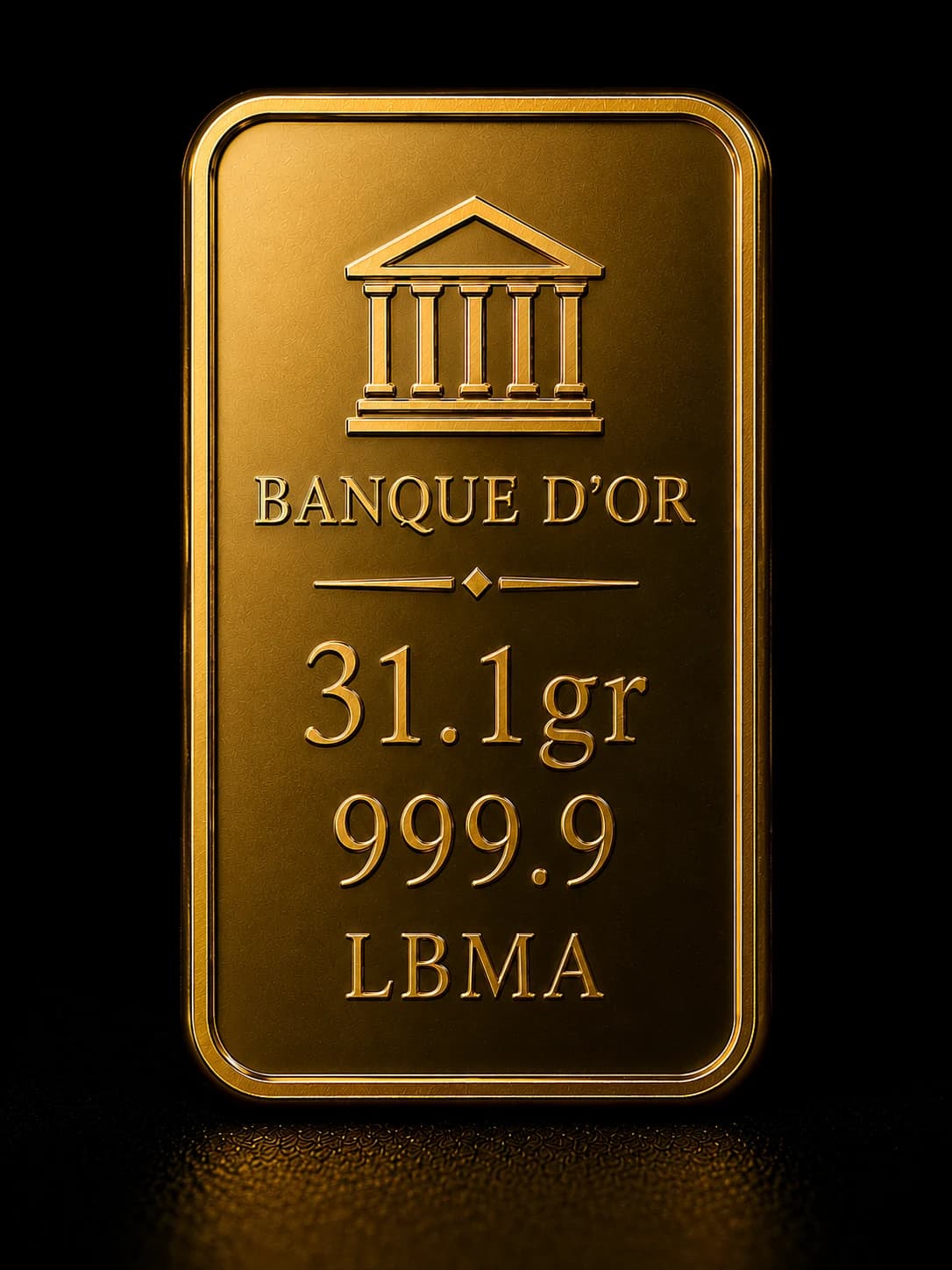Lingot d'or 1 oz (31,1 g) LBMA
