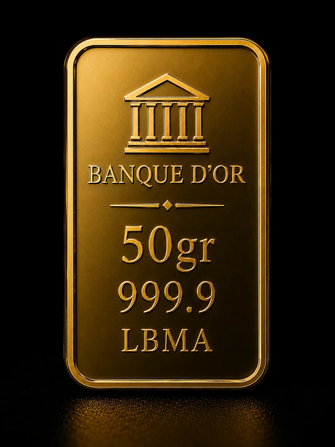 Lingot d'or 50 g LBMA