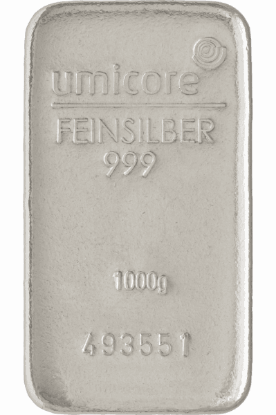Lingot d'argent 1 kg Umicore