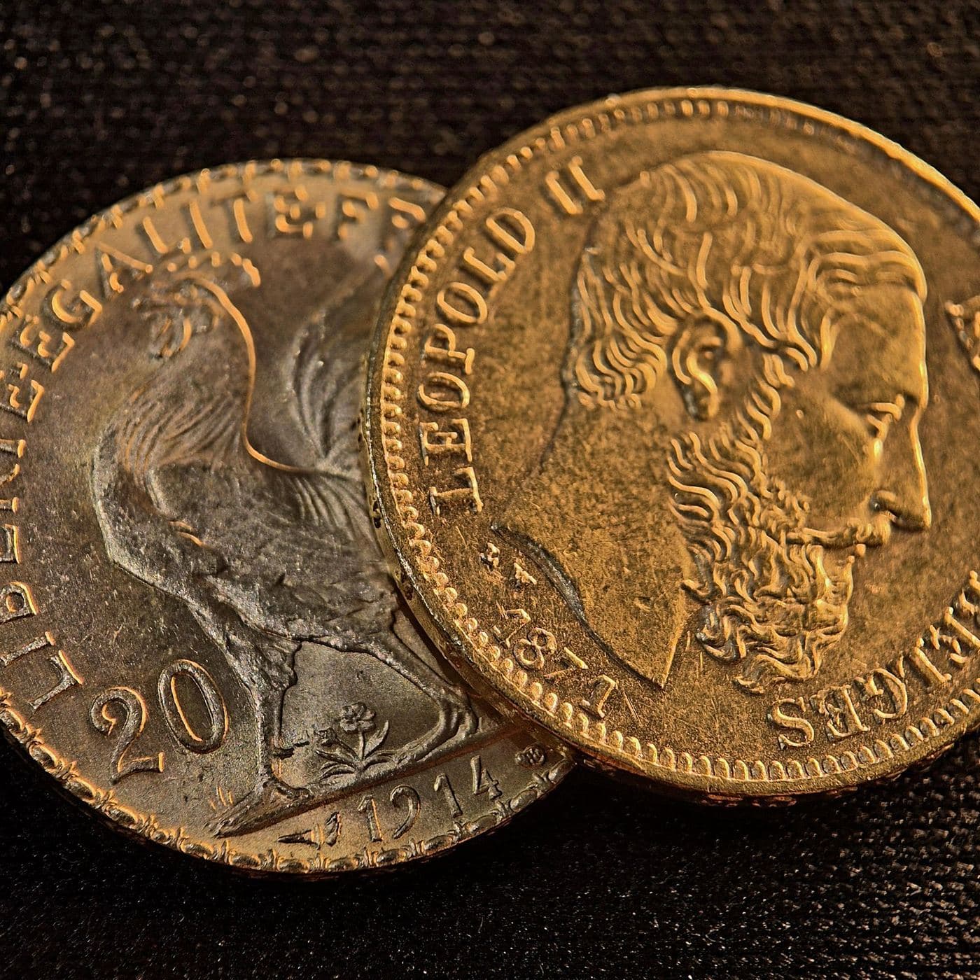 Pièce d'or historique Napoléon 20 francs — Banque d'Or, comptoir agréé