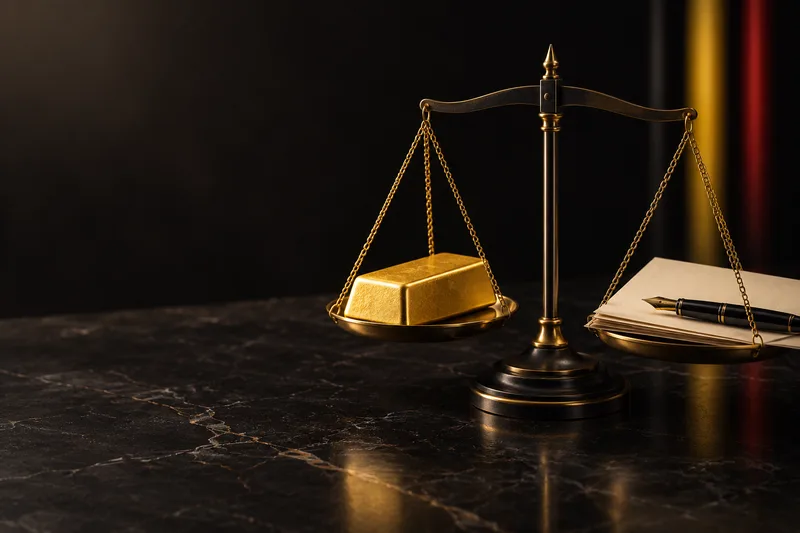 Taxe sur la plus-value de l'or en Belgique — documents fiscaux et lingots d'or