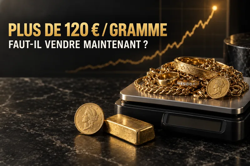 L'or à plus de 120 euros le gramme — faut-il vendre son or maintenant ?